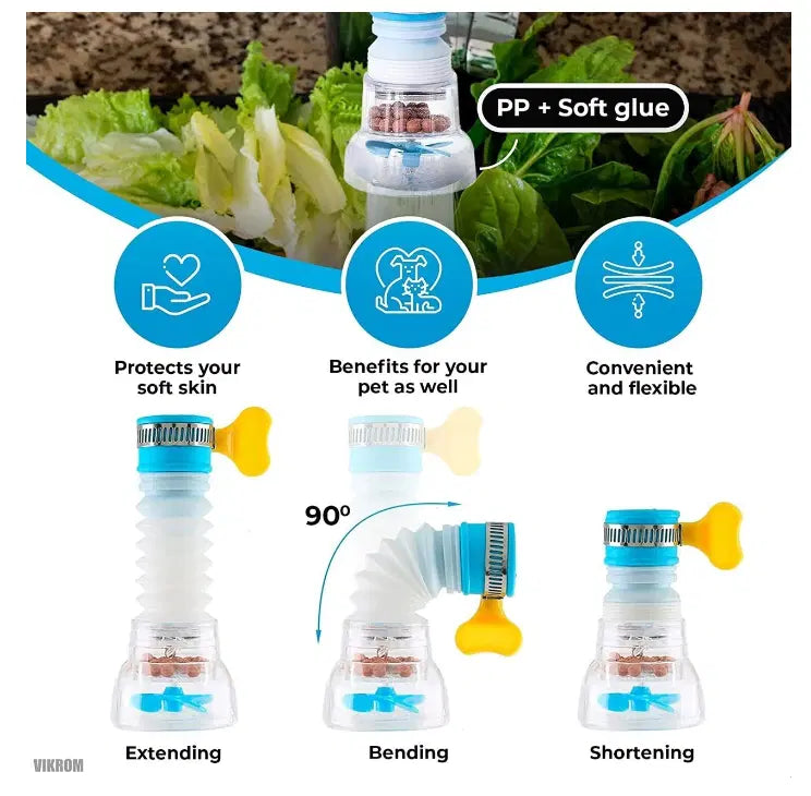 Water Saving Movable Sink Faucet Extender (Pack of 2)